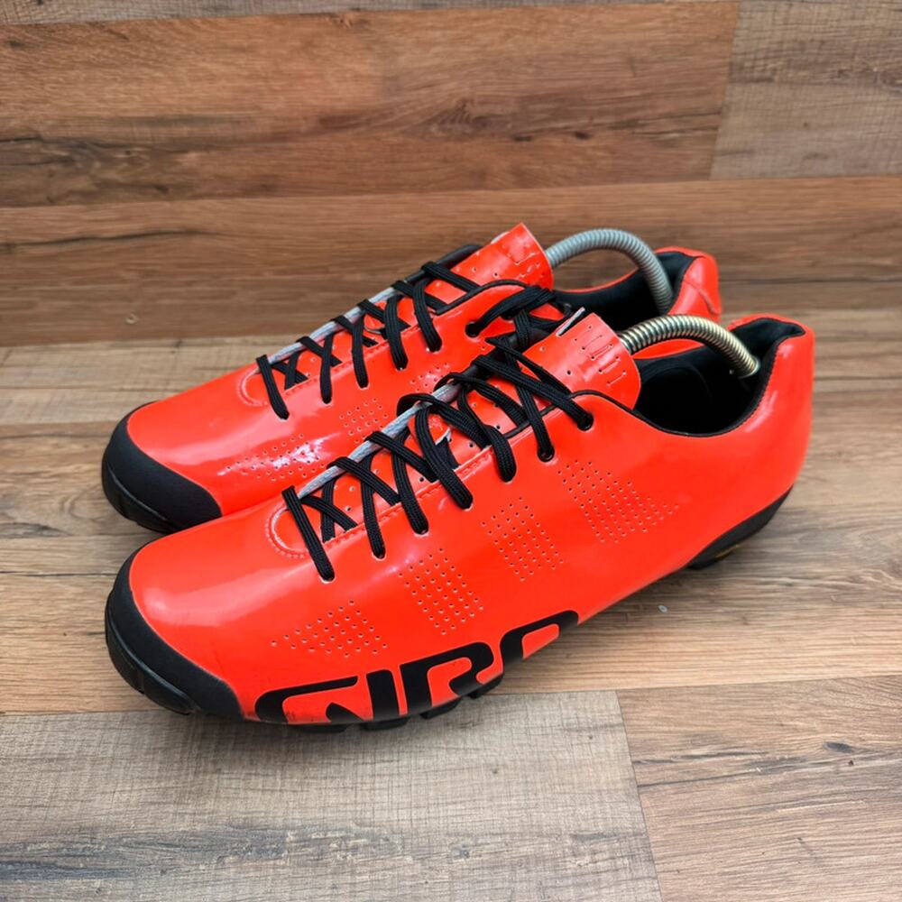 Giro Empire VR90 Mountain Cycling Black/Red US 12.5 Shoes Lace-Up 2-Bolt